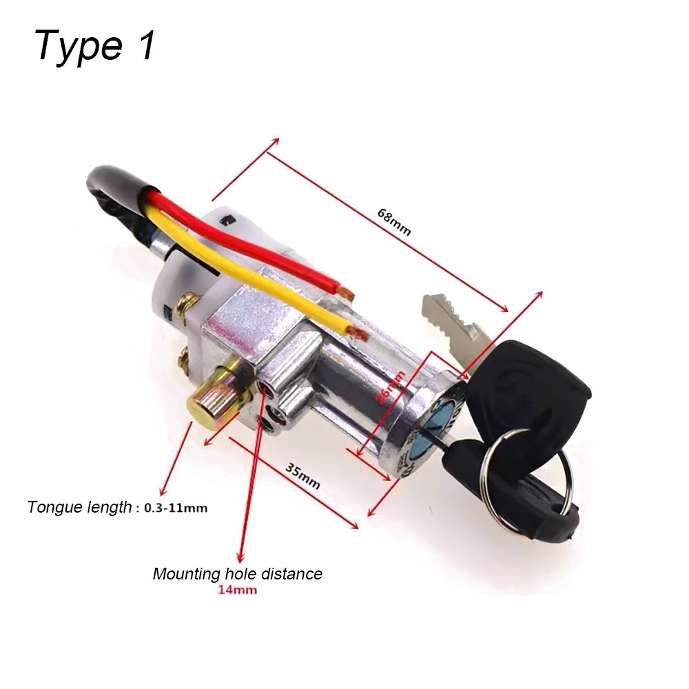 E-Bike Battery Lock With 2 Key - Electric Scooter Charger ulasan dan harga