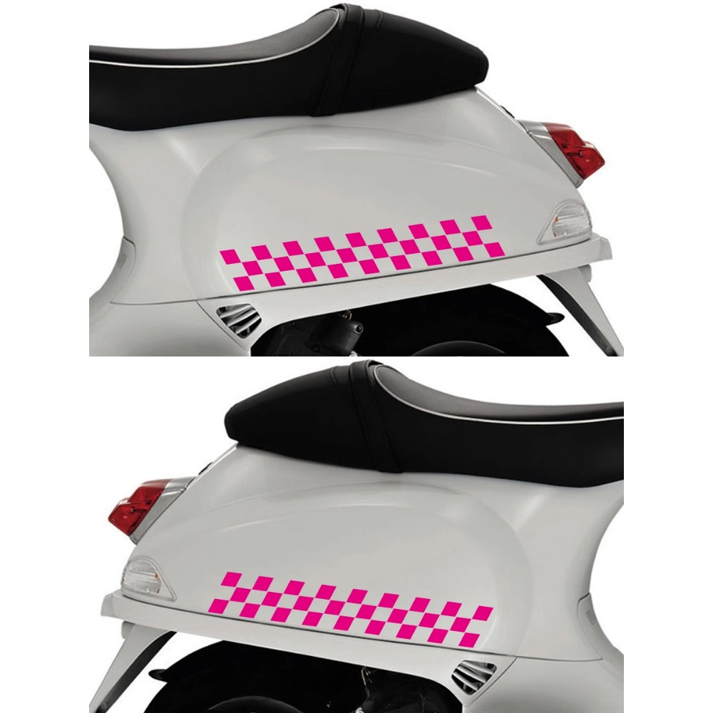 2pcs Checkered Flag Motorcycle - Scooter Helmet Set ulasan dan harga