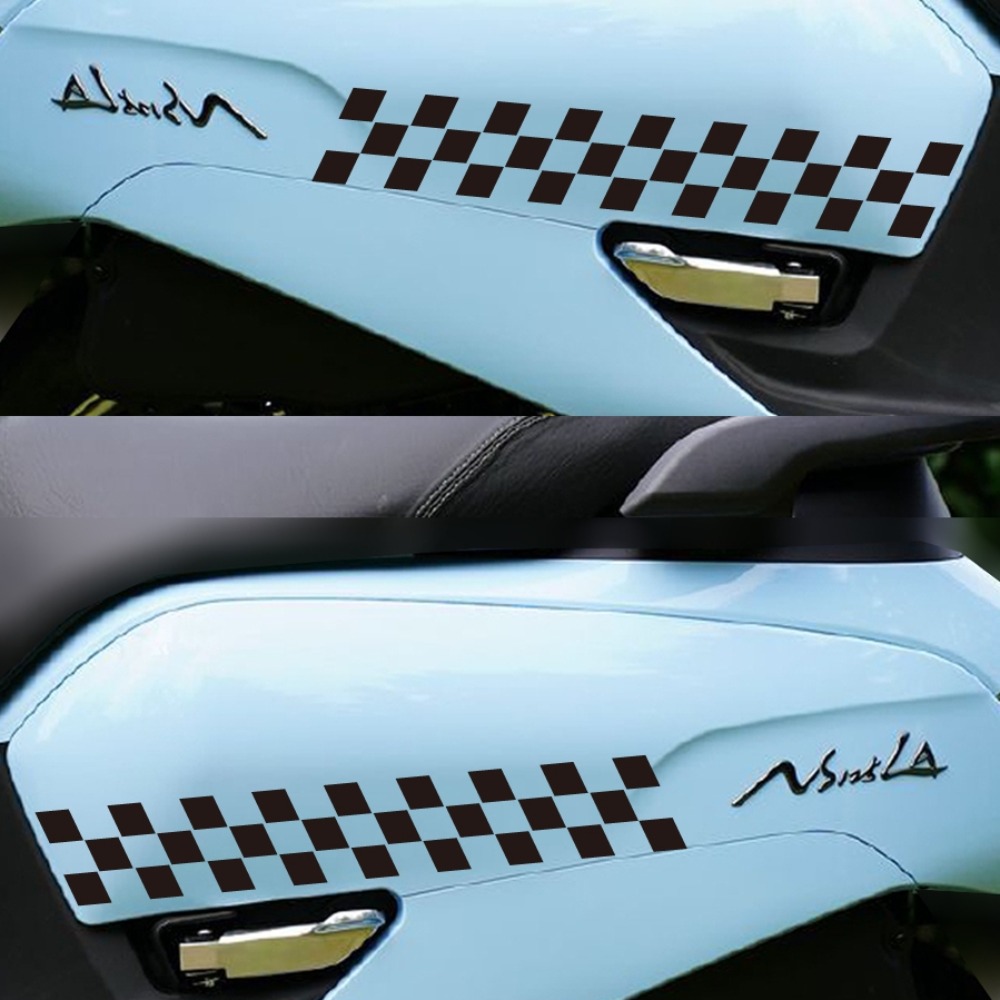 2pcs Checkered Flag Motorcycle - Scooter Helmet Set ulasan dan harga