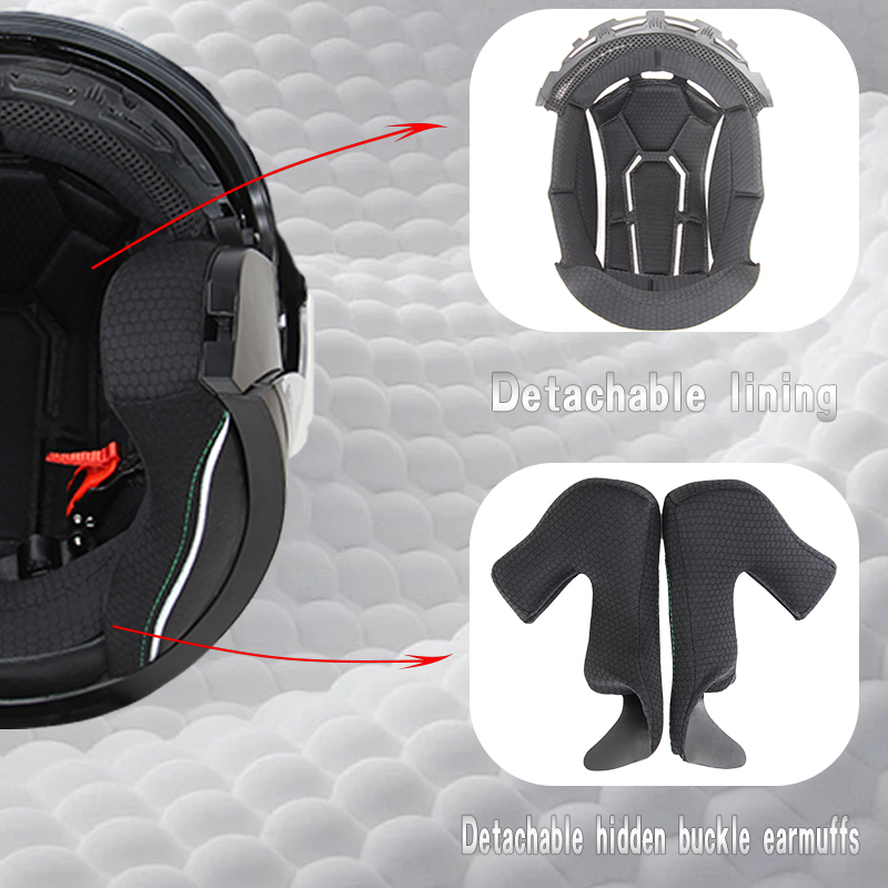 715 Motorcycle Open Face Helme - Scooter Helmet Set ulasan dan harga